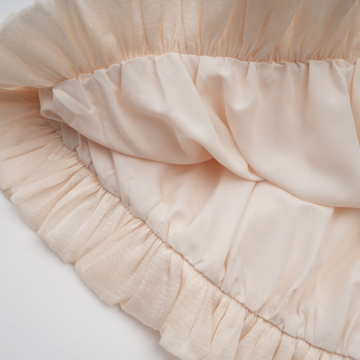 Adalgisa Mini Dress – Bell Sleeves – Pleated Design – Ruffled Trim