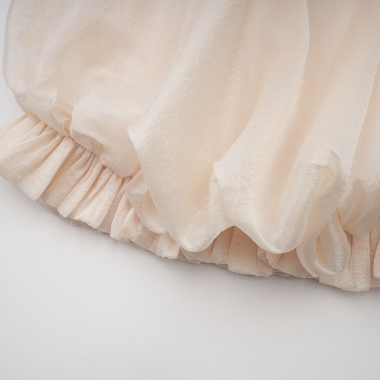 Adalgisa Mini Dress – Bell Sleeves – Pleated Design – Ruffled Trim