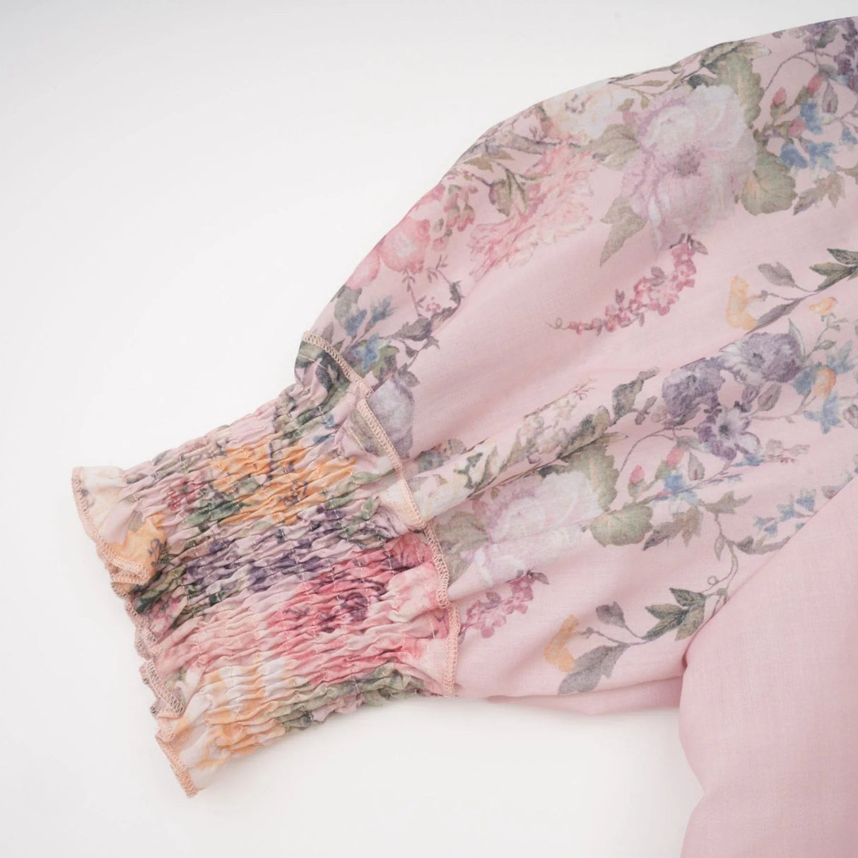 Adalyn Shirt & Shorts - Puff Sleeves - High Neck - Placement - Elastic Waistband