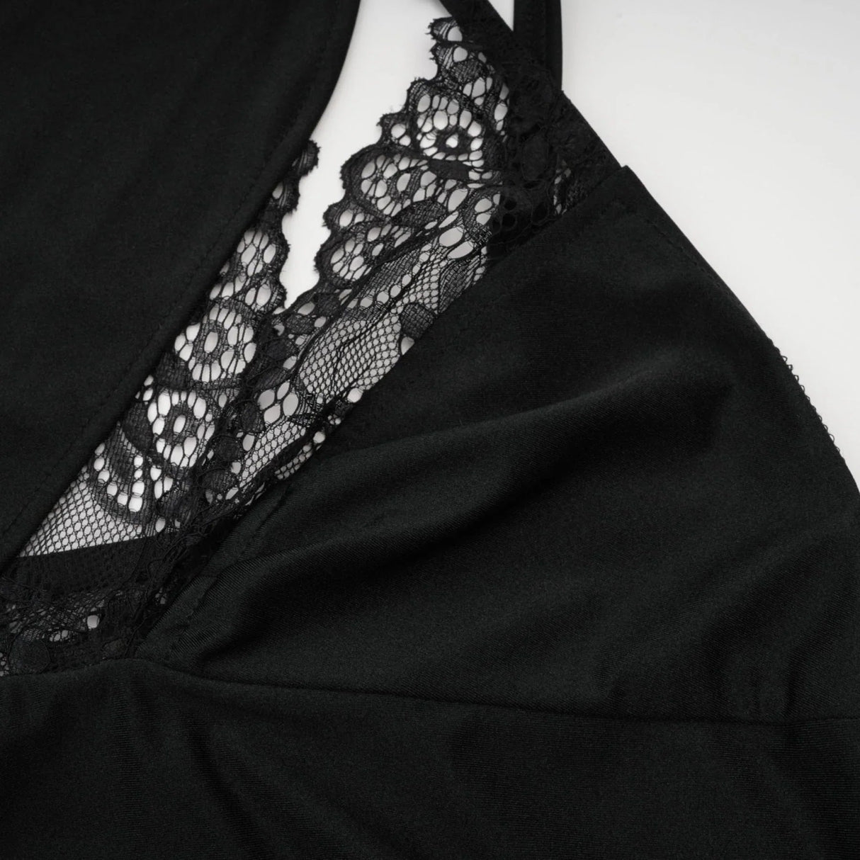 Addison Mini Dress - One - Shoulder Style - Lace and Cut - Out Detailing - Side Split - Asymmetric Hem