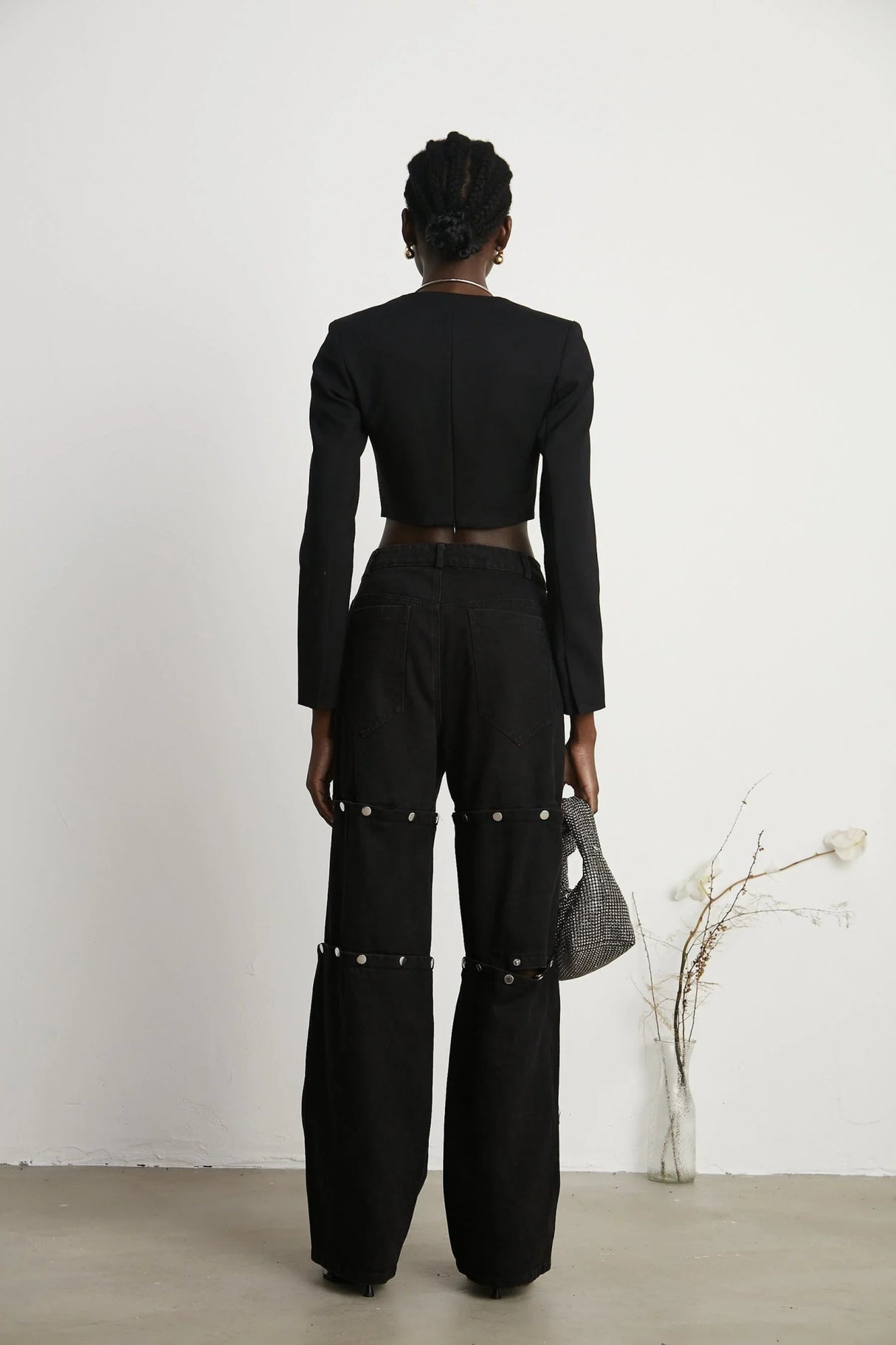 Adelaide Jacket - Corset Style - Long Sleeves - Lace - Up Fastening - Cropped Design