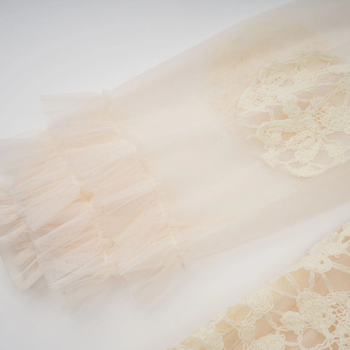 Adelaide Maxi Dress Floral - Embroidered Tulle & Ruffles