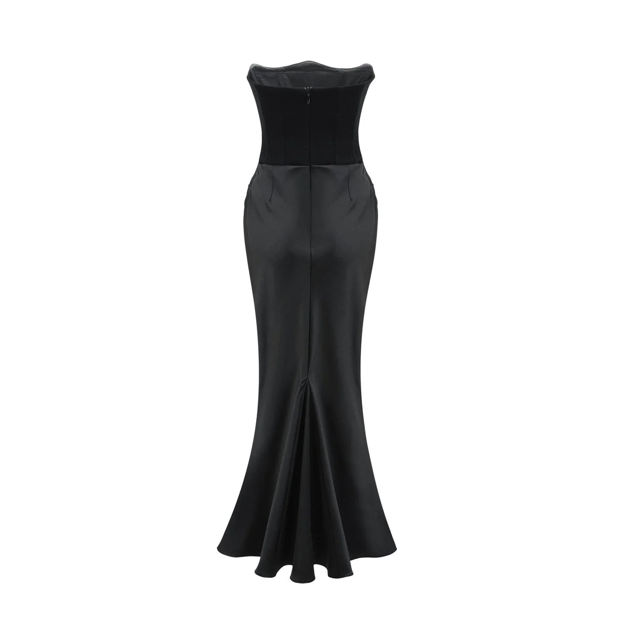 Adelina Maxi Dress - Off the Shoulder - Pleated Design - Flared Hem - Rear Zip Fastening - Elegant Length