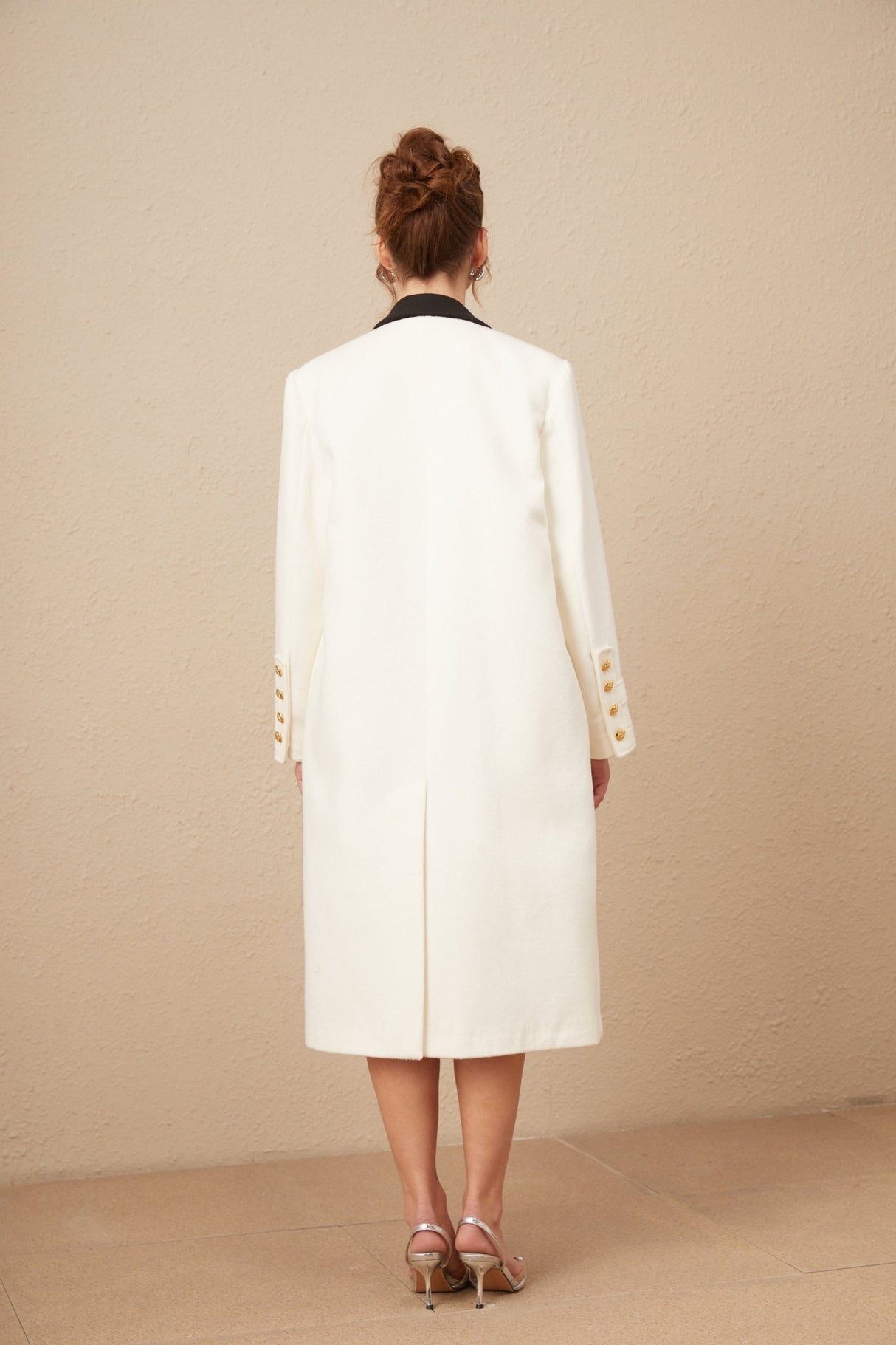 Adelyn Blazer - Timeless Design - Color - Blocked Style - Tone Buttons - Double - Breasted