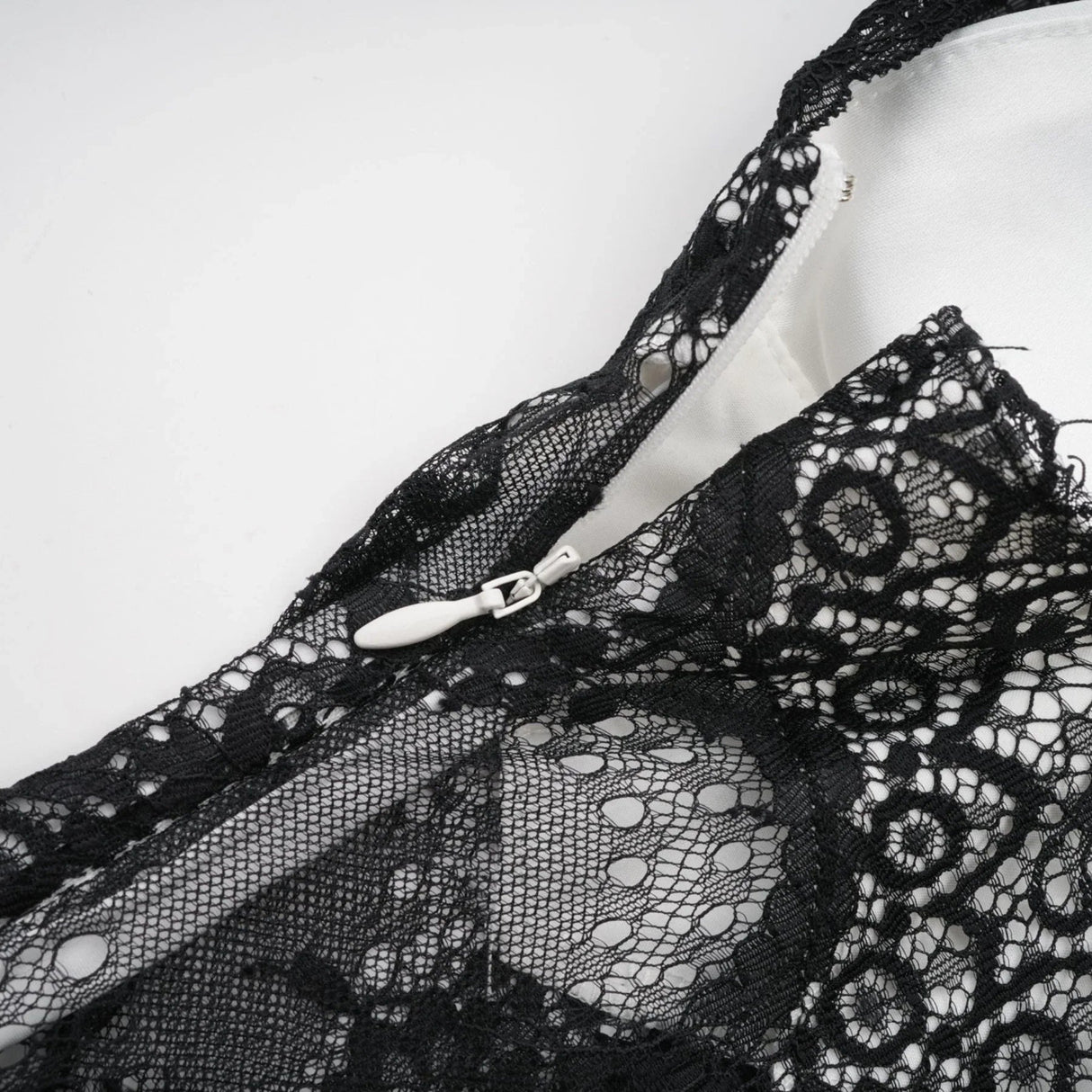 Adrianna Maxi Dress - V Neck - Sleeveless - Satin & Lace Overlay - Flared Hem - Contrast Colors