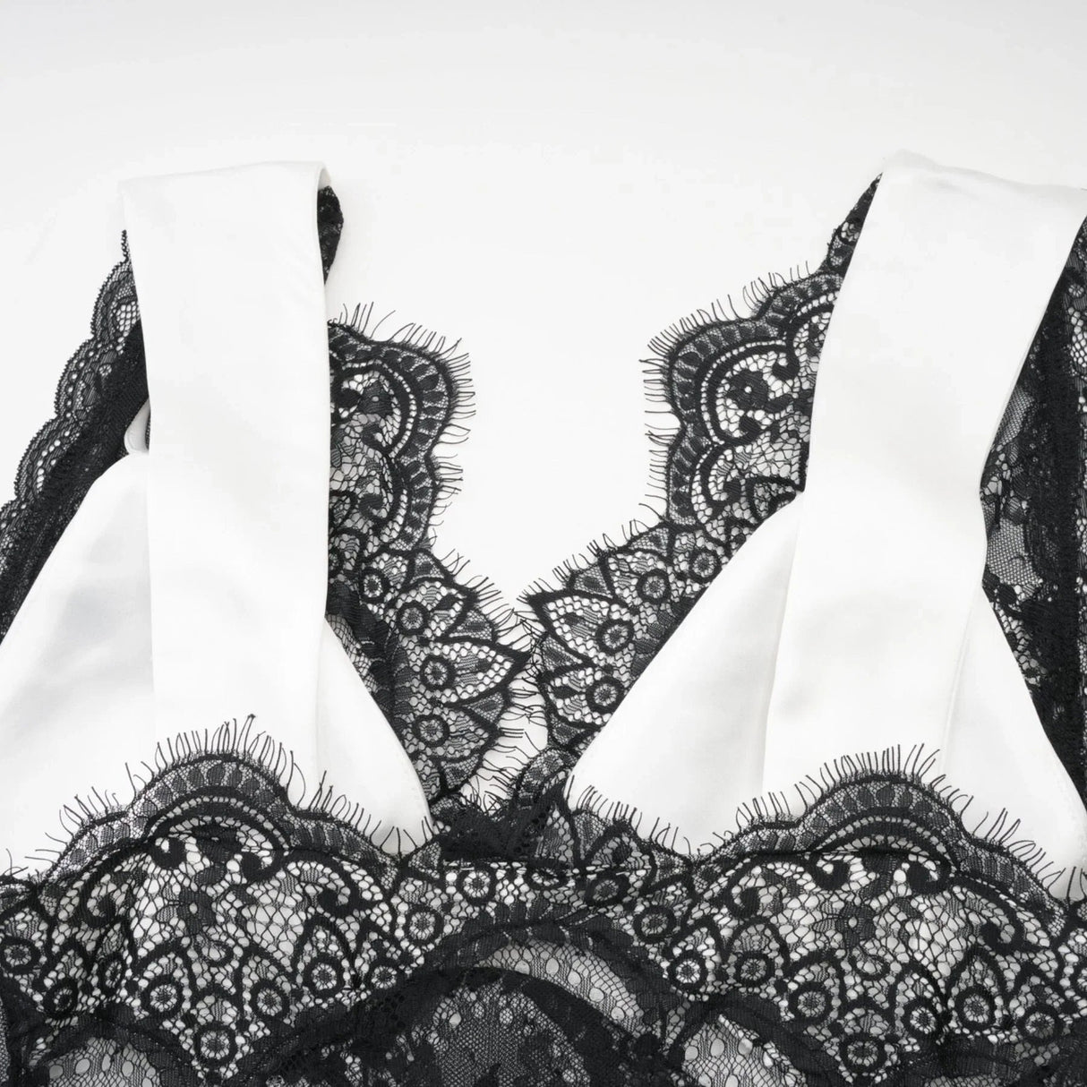 Adrianna Maxi Dress - V Neck - Sleeveless - Satin & Lace Overlay - Flared Hem - Contrast Colors