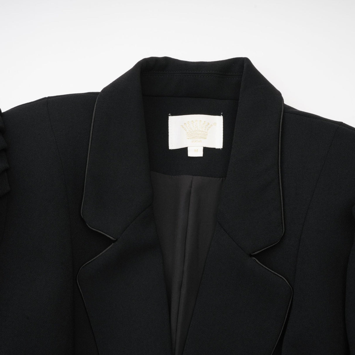 Aëlle Midi Coat - Statement Buttons - Pleated Shoulders - Lapel Collar - Tailored Fit