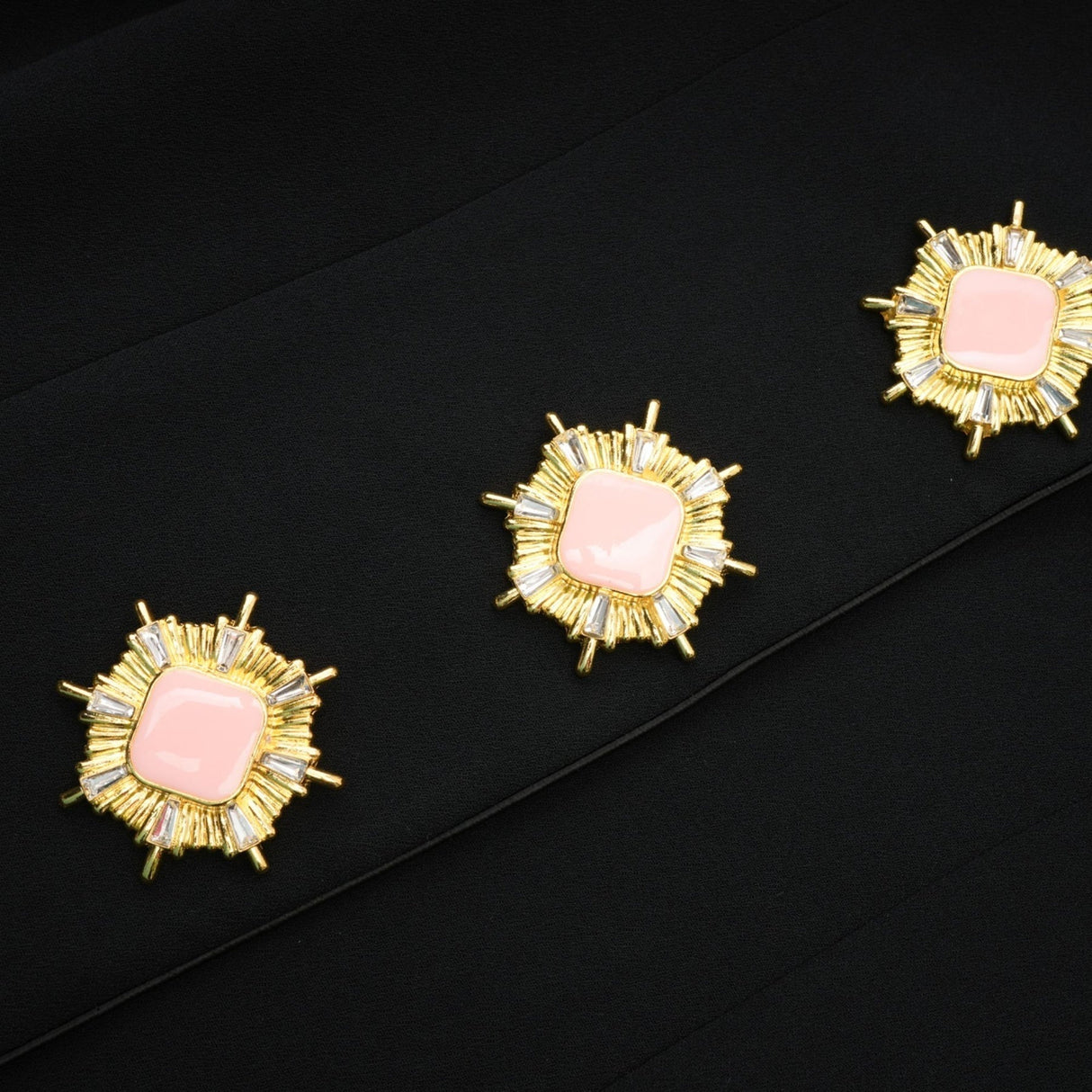 Aëlle Midi Coat - Statement Buttons - Pleated Shoulders - Lapel Collar - Tailored Fit