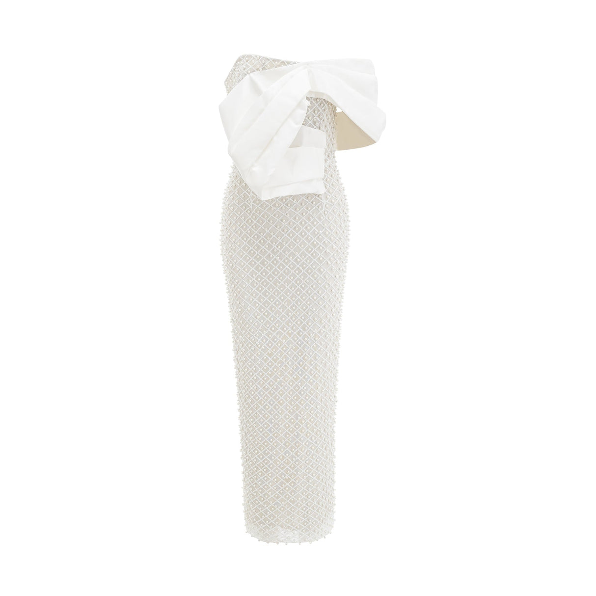 Agata Dress - Off - Shoulder - Midi - Embellished