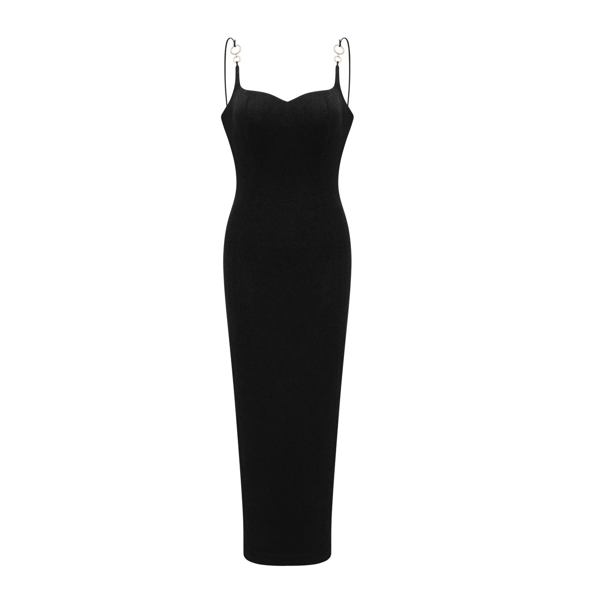 Ailbhe Bustier Maxi Dress - Spaghetti Straps - Back Slit - Bodycon Fit