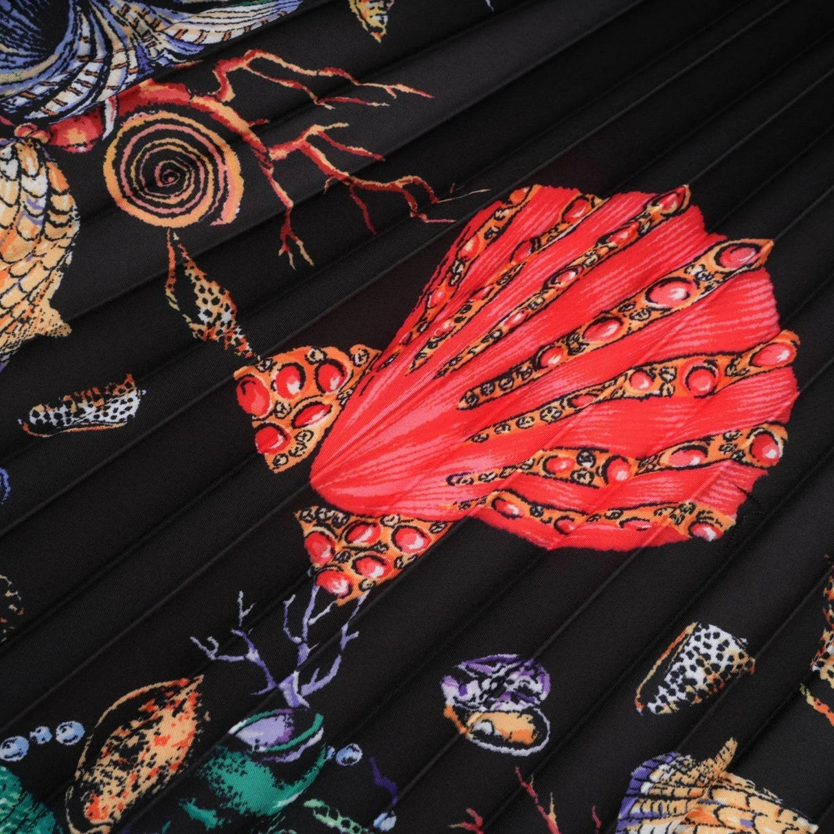 Ainsley Skirt & Top Set - Short Sleeves - Mock Neck - Pattern - Pleat Detailing