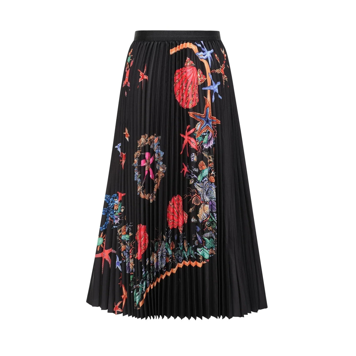 Ainsley Skirt & Top Set - Short Sleeves - Mock Neck - Pattern - Pleat Detailing