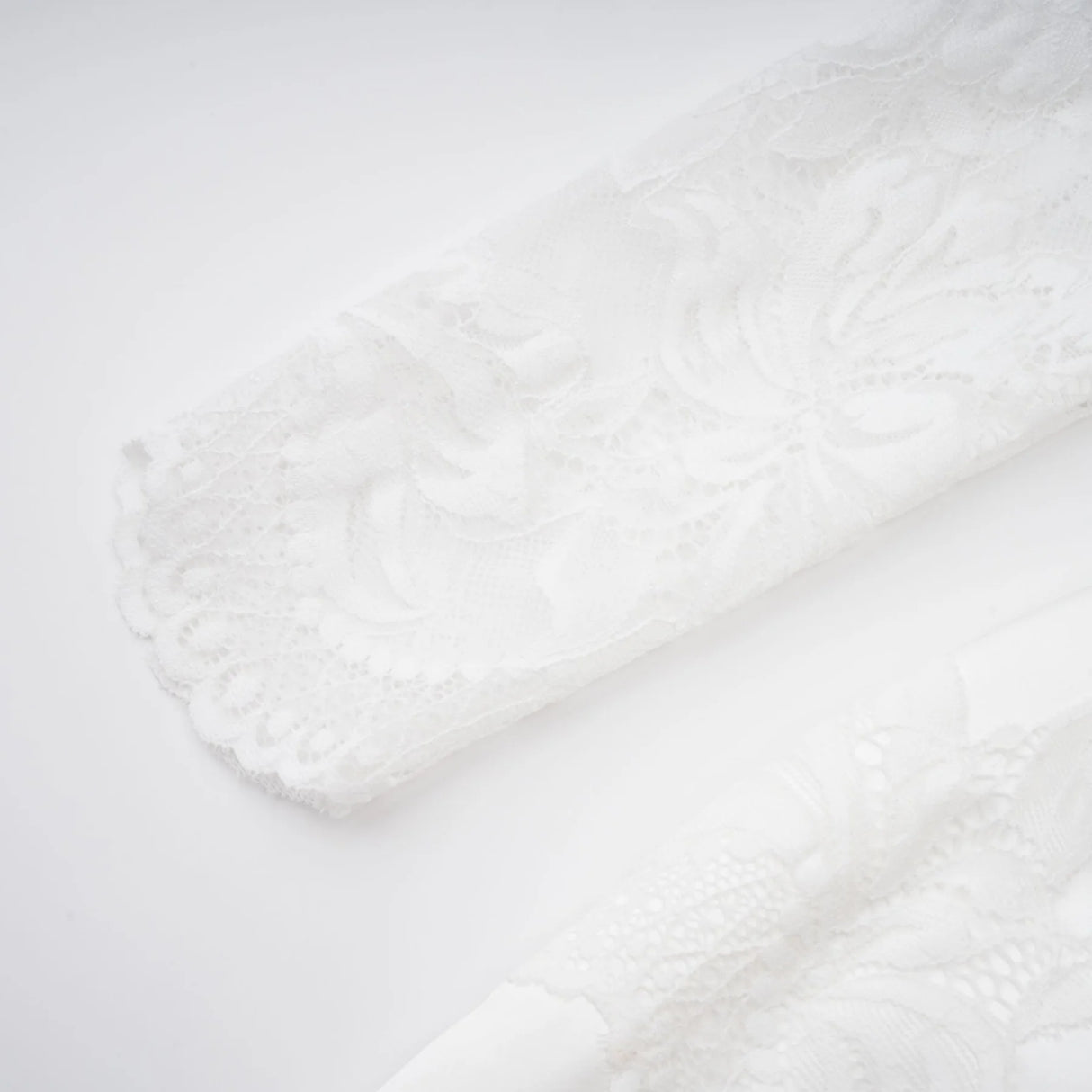 Airelle White Satin Panel Lace Maxi Dress