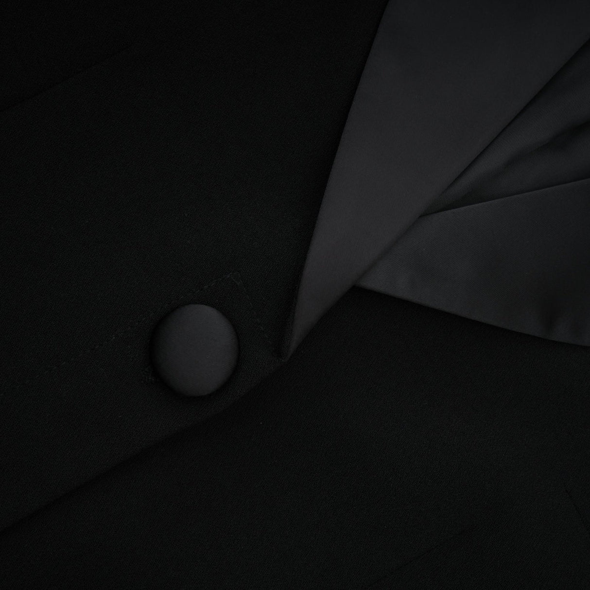 Alessandra Maxi Dress - Peak Lapels - Crystal Embellishment - Flared Hem - Front Button Fastening