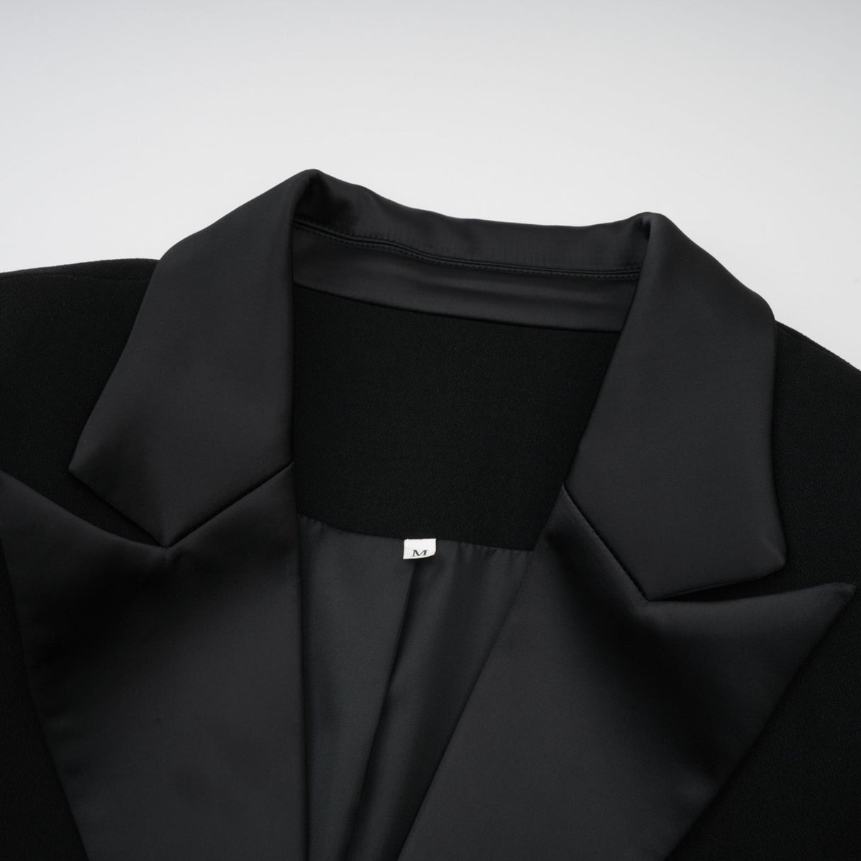 Alessandra Maxi Dress - Peak Lapels - Crystal Embellishment - Flared Hem - Front Button Fastening