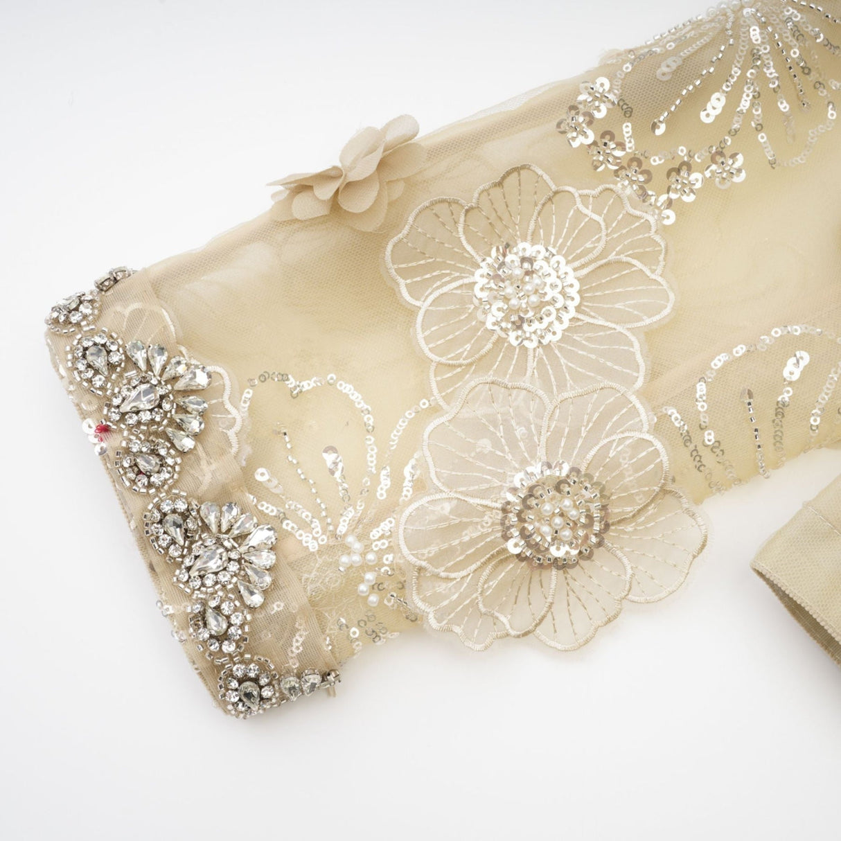 Alexa Jacket – Long sleeves – Floral appliqué – Crystal embellishment