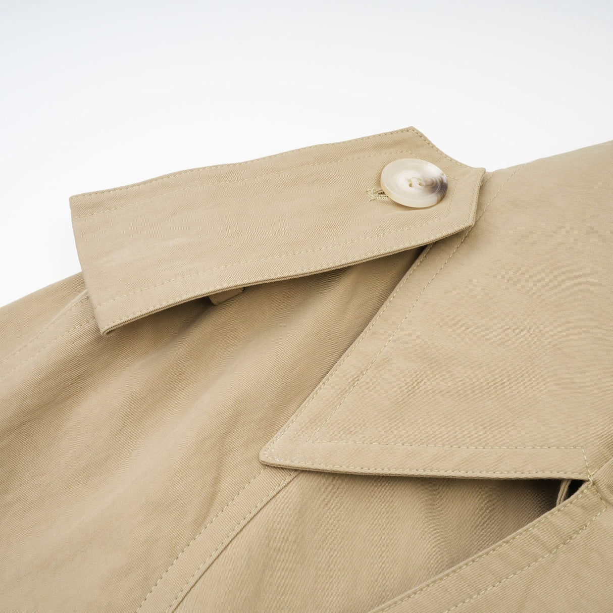 Alice Trench Coat - Classic Lapels - Belted Waist - Extra Long Sleeves - Buttoned Cuffs