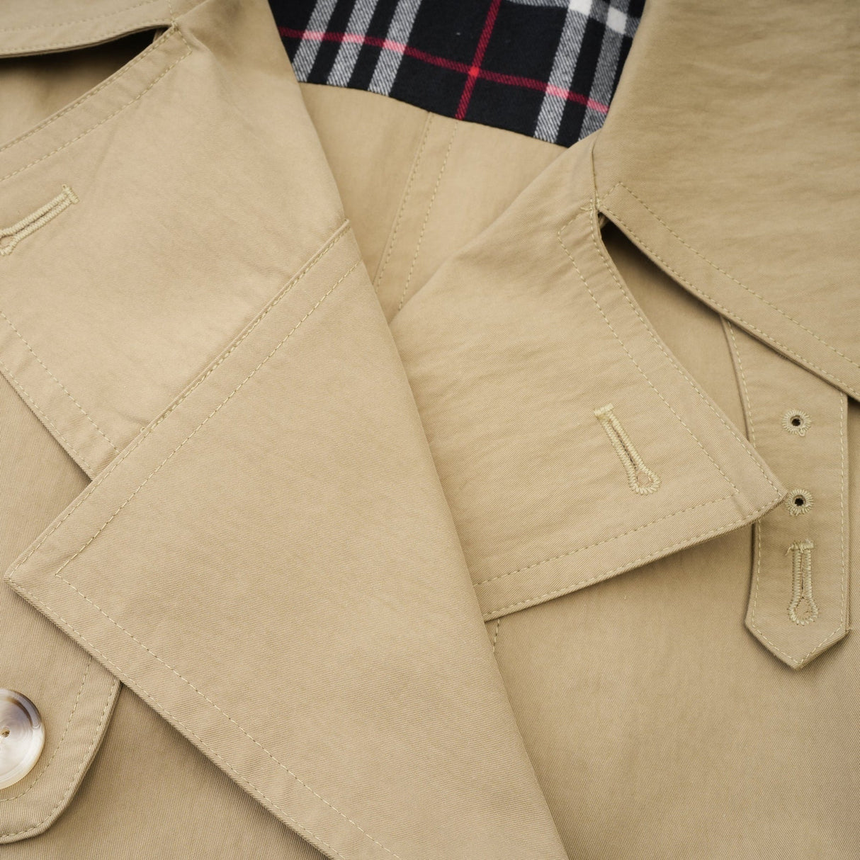 Alice Trench Coat - Classic Lapels - Belted Waist - Extra Long Sleeves - Buttoned Cuffs