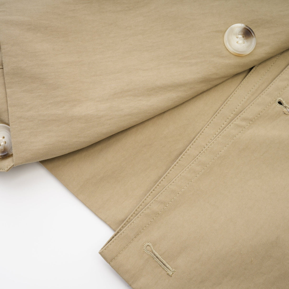 Alice Trench Coat - Classic Lapels - Belted Waist - Extra Long Sleeves - Buttoned Cuffs