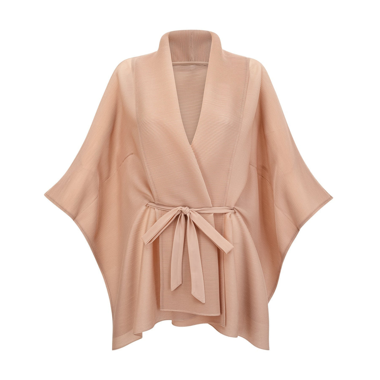 Alina Skirt & Top Set - V - neck Top - Long Slit Sleeves - Tied Waist - Maxi Length Skirt