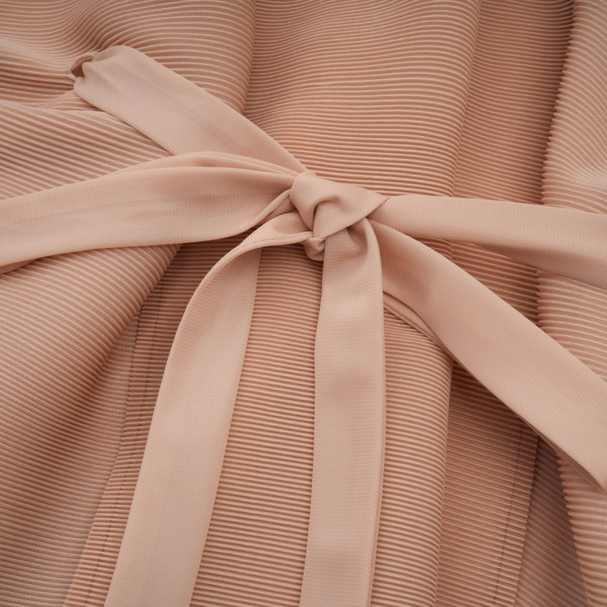 Alina Skirt & Top Set - V - neck Top - Long Slit Sleeves - Tied Waist - Maxi Length Skirt