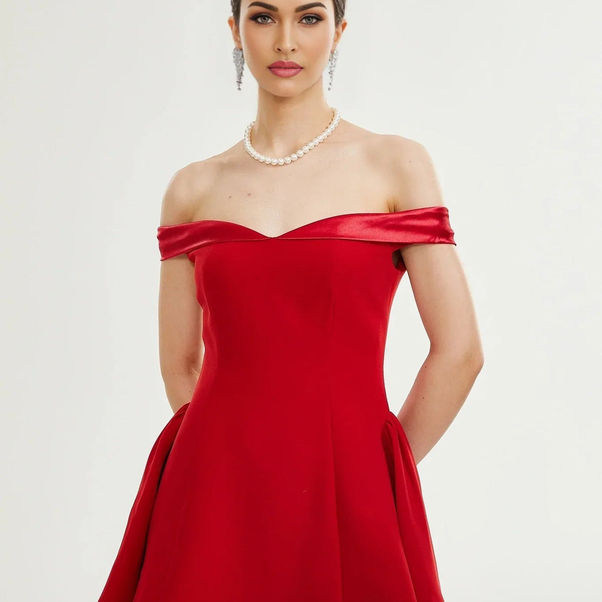 allison taffeta mini dress Allison Mini Dress | Strapless | Off The Shoulder