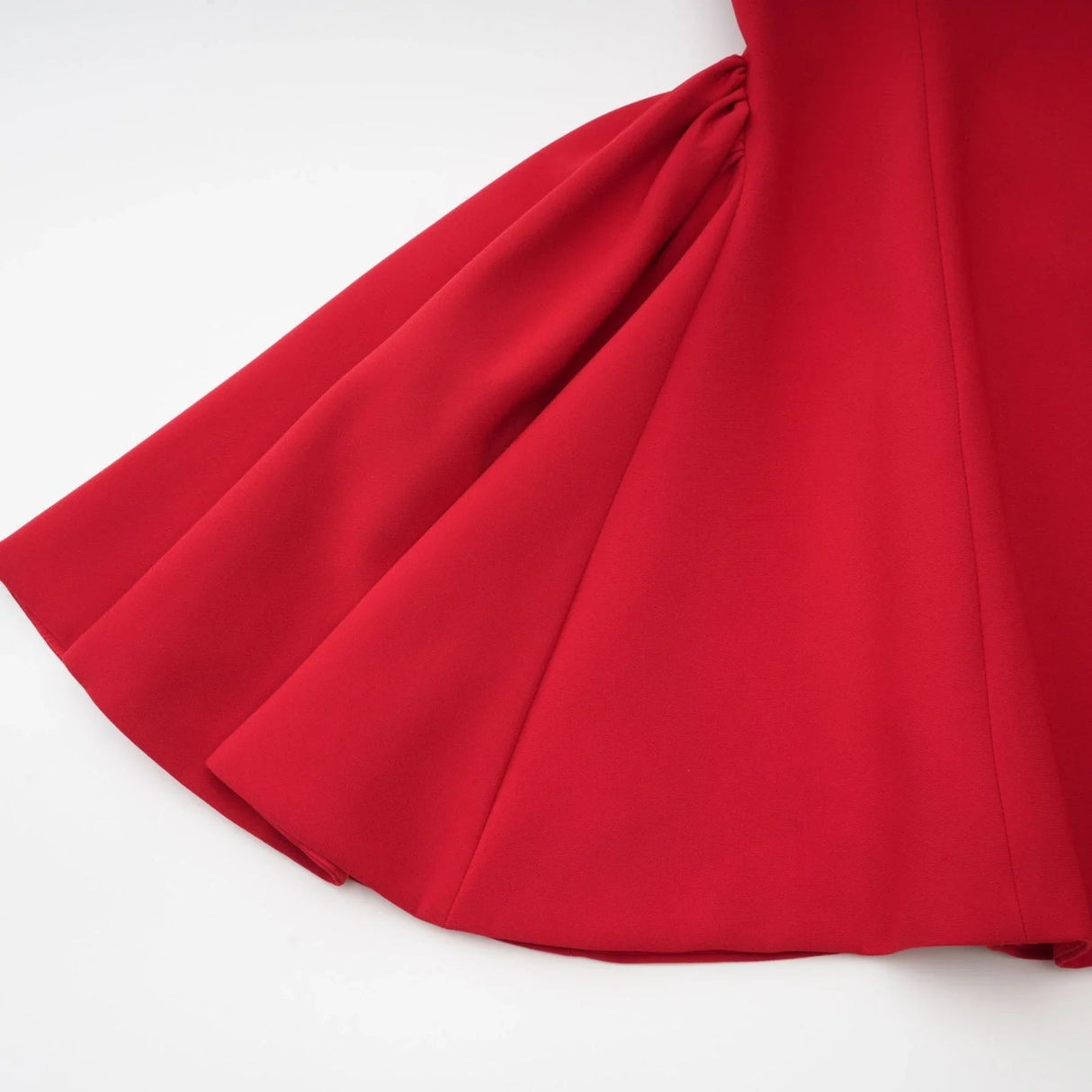 Allison Mini Dress - Strapless - Off the Shoulder - Fitted Waistline - Flared Skirt - Rear Zip Fastening