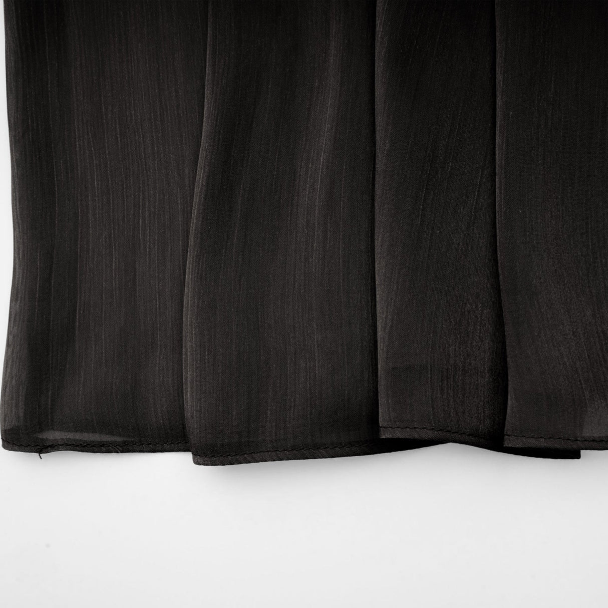 Alyson Maxi Dress - Pleated Satin Design - Ribbon Tie - Neck - Long Dolman Sleeves - Rear Button Fastening