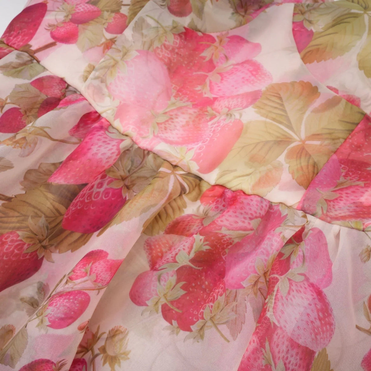 Alyssa Maxi Dress - Off - The - Shoulder Cut - Ruffled Detail - Fruit Prints - Flounce Hemline