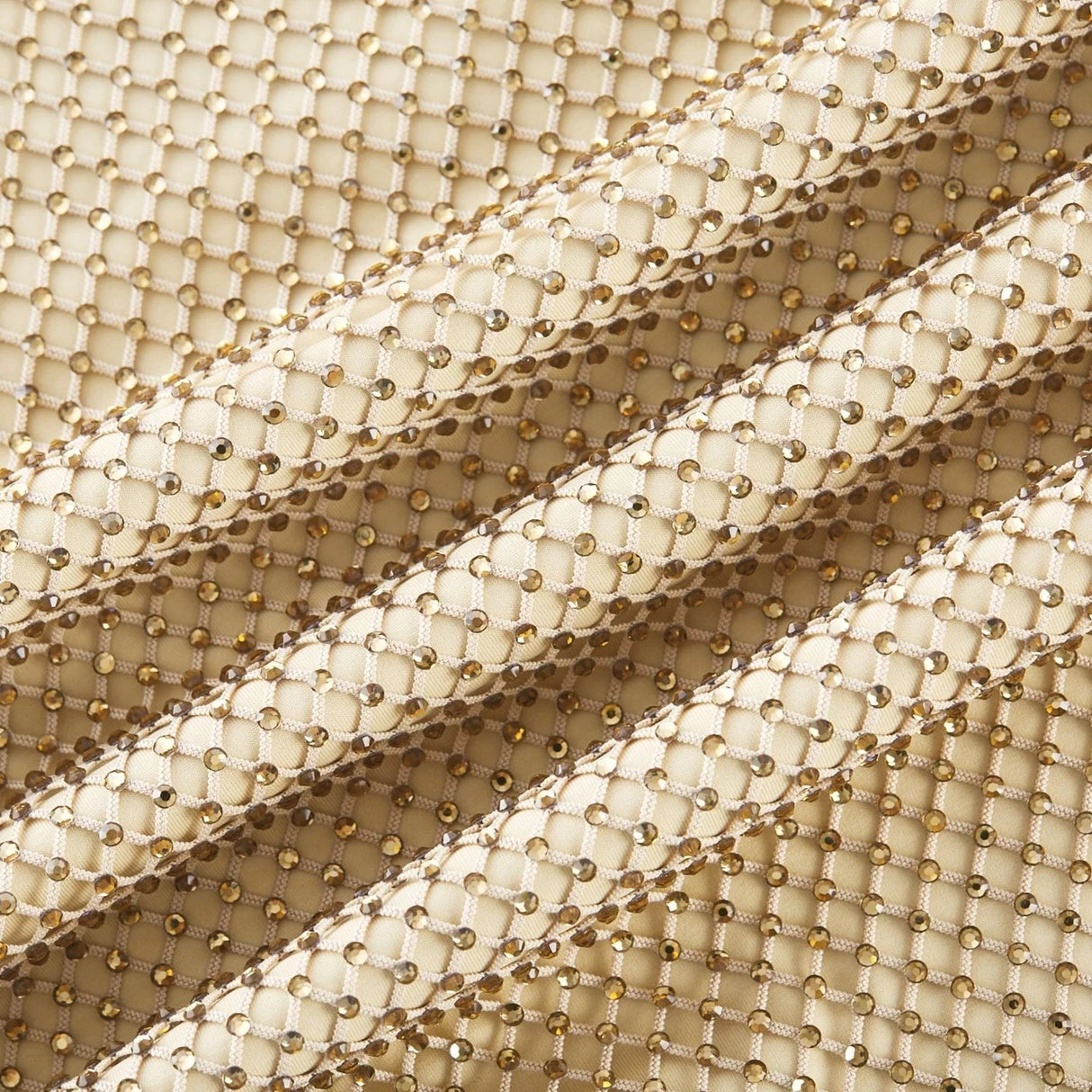 Alyssa Midi Dress - Sweetheart Neckline - Crystal Embellishments - Fitted Silhouette - Semi - Sheer