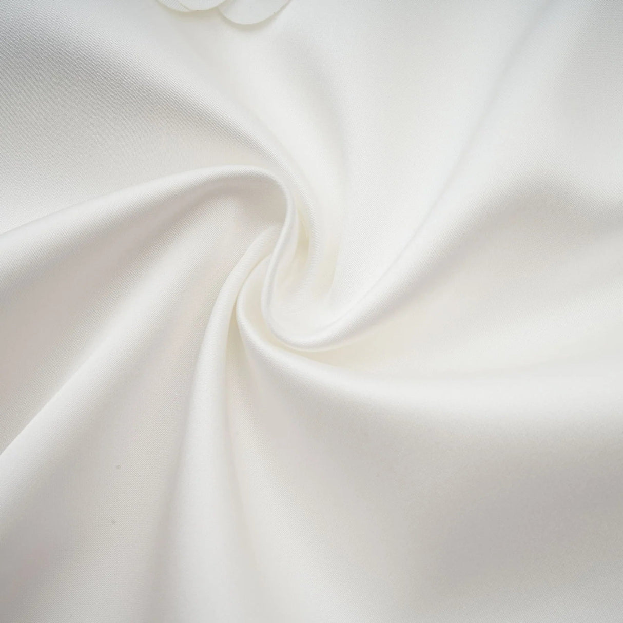 Alyssa Mini Dress White Faux - Flower Crystal Embellished Thigh - Length Hem