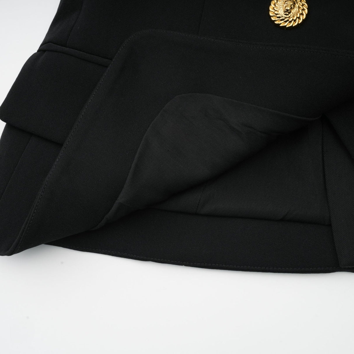 Amabile Top - Double - Breasted - halter neck - Embossed Gold Buttons - Viscose