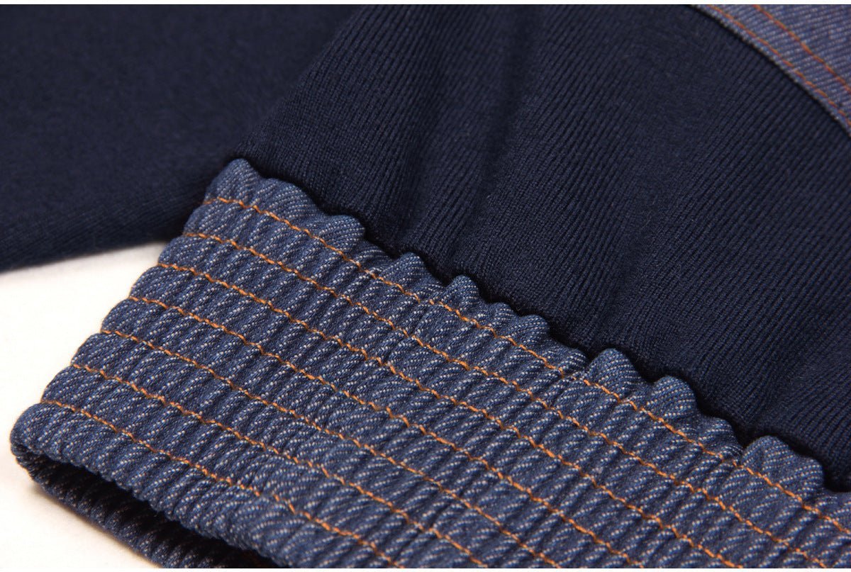 Amaya Cropped Zip - Up Jacket - Fitted with Contrasting Pockets and Ribbed Cuffs