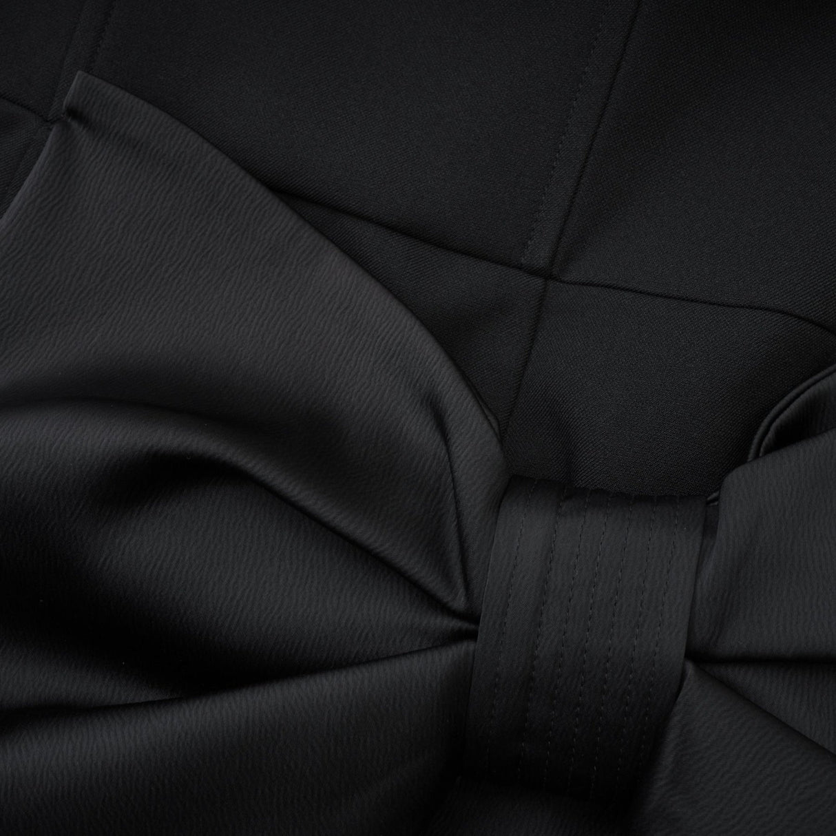 Amaya Mini Dress - Strapless - Bow Detail - Pleated Hem