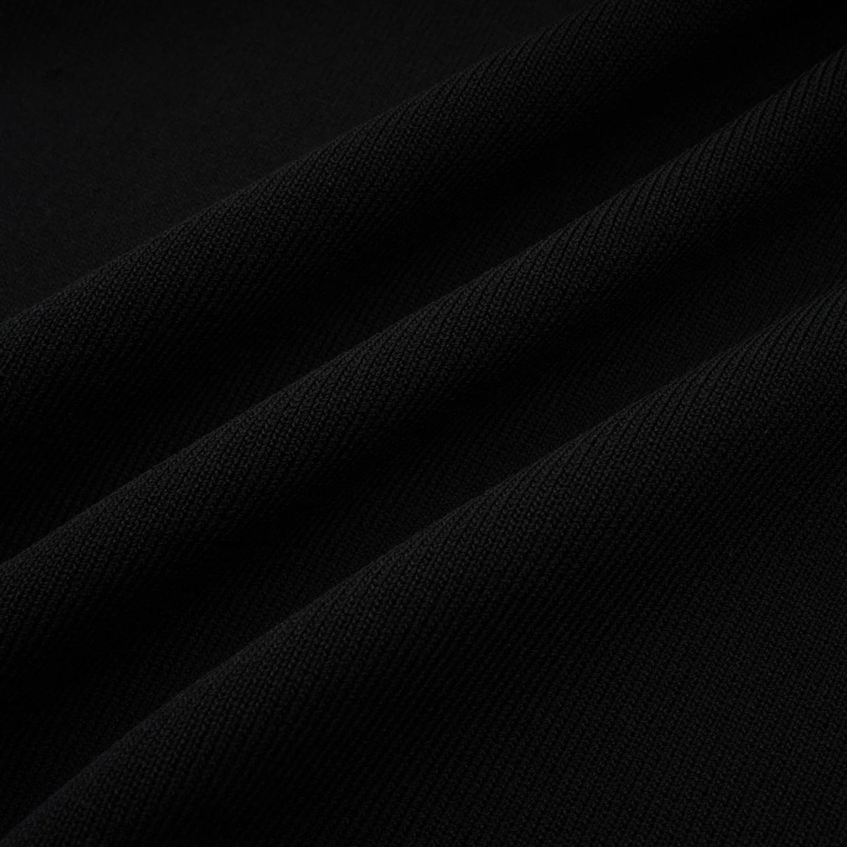 Amelia Midi Dress - Spread Collar - Long Sleeves - Ribbed Knit - Ruffle Details