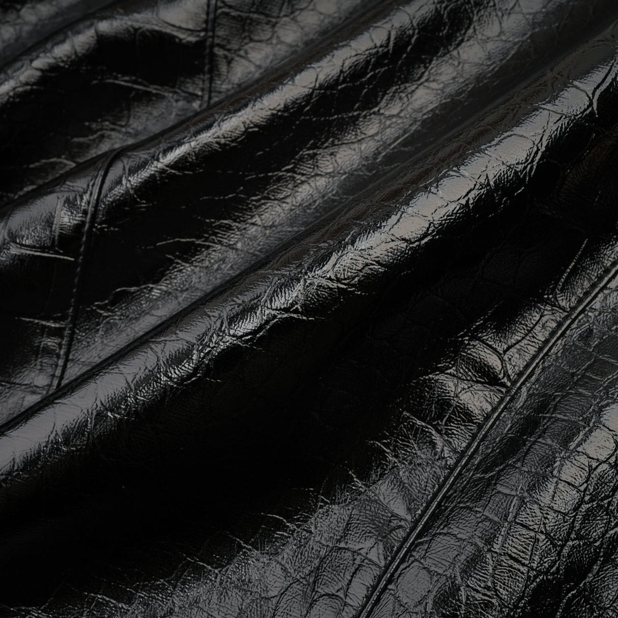 Anastasia Jacket - Peak Lapels - Buttoned Cuffs - Cinched Waist - Patent Finish