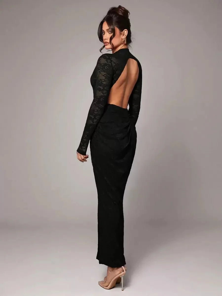 Angela Bodysuit - Slim Fit - Medium Stretch Fabric Elasticity - Regular Sleeve - Stand Collar Neckline - Stage & Concert Occasion