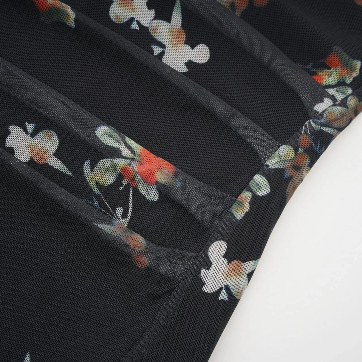 Angelica Floral Midi Dress - Delicate Spaghetti Straps - Square Neckline - Low - Cut Back - Chic Rear Slit Detail