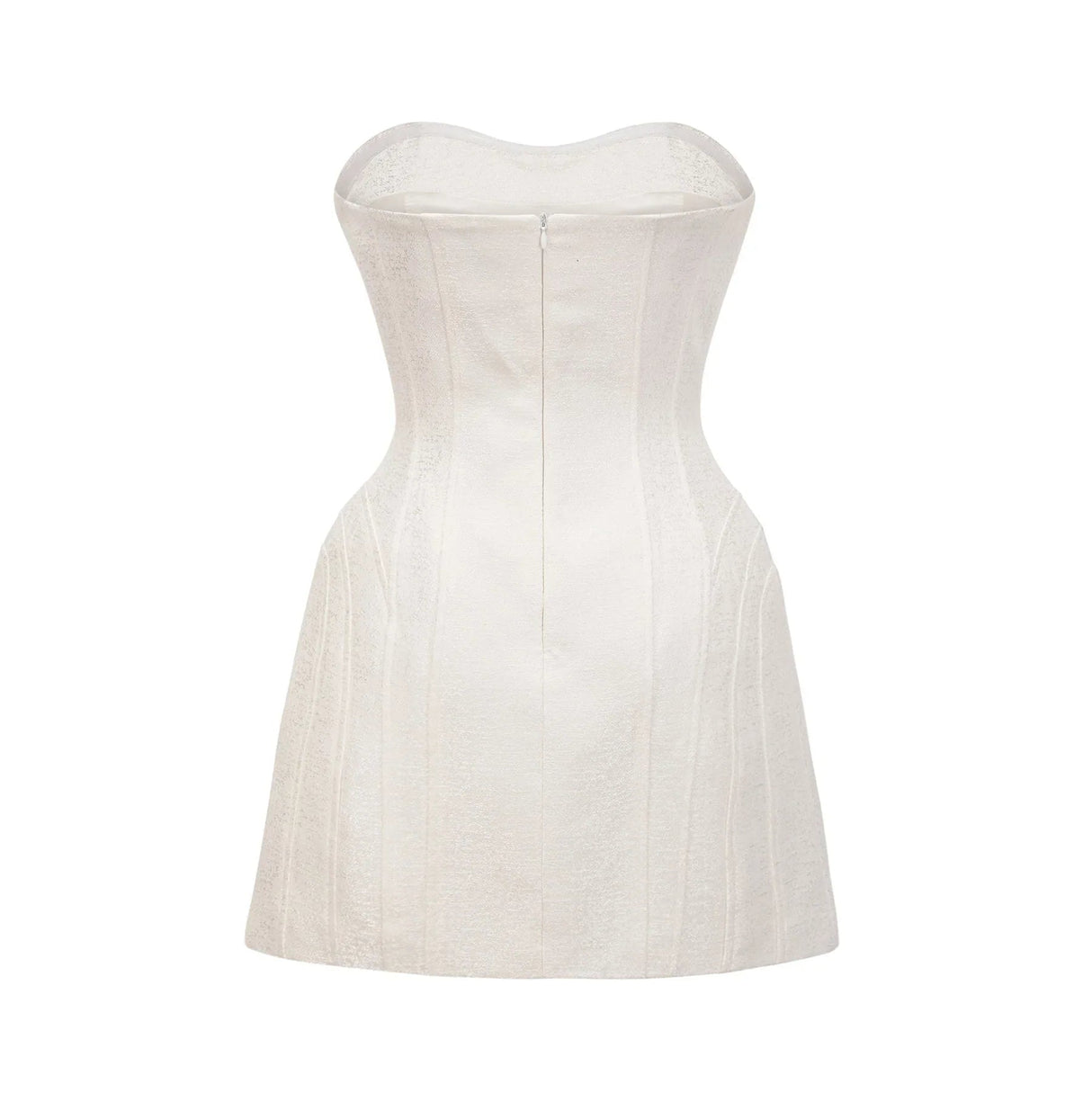 Angioletta Mini Dress - Off the Shoulder Style - Sleeveless Design - Bow Detailing - Thigh Length