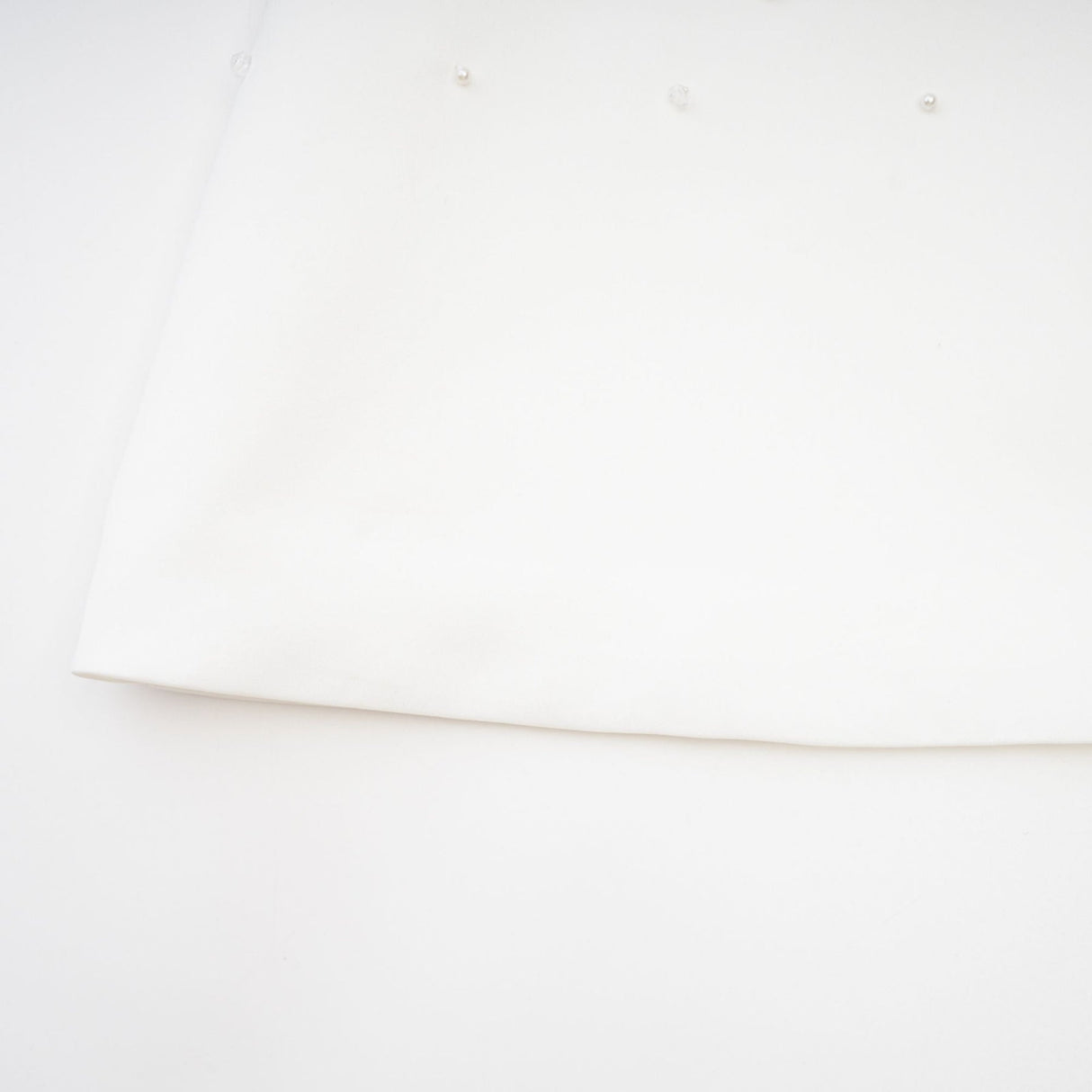 Anna Mini Dress - Sleeveless Off - Shoulder Design - Fully Embellished - Mini Length with Back Zipper