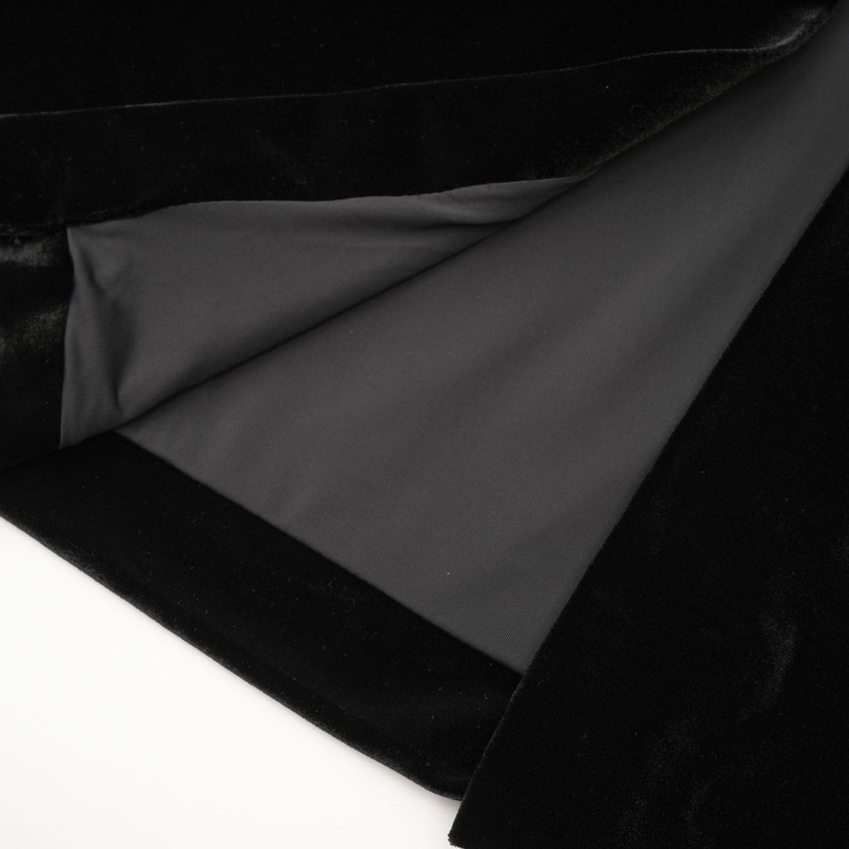 Annabelle Dress - Velvet - Pearl - Embellished - Open Back - Ankle - Length - Sleeveless - High Neck - Draping - Rear Slit - Zip Fastening