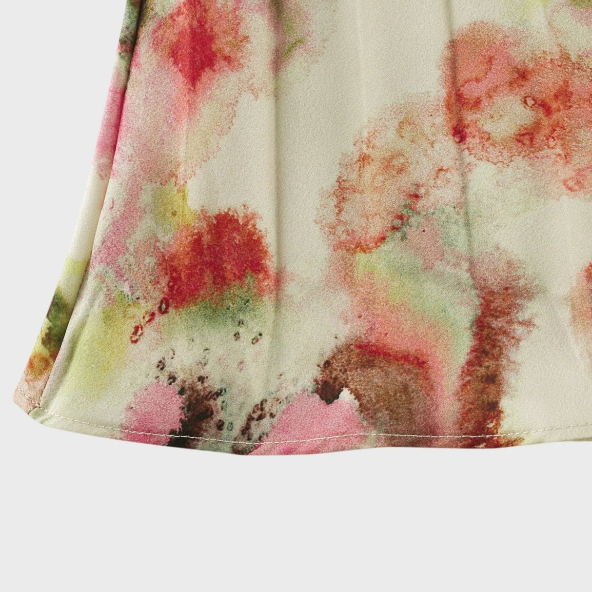 Annalee Floral Maxi Dress - Sleeveless Halter Neck - Bustier Style with Cut - out Design - Pleated with Front Button Fastening