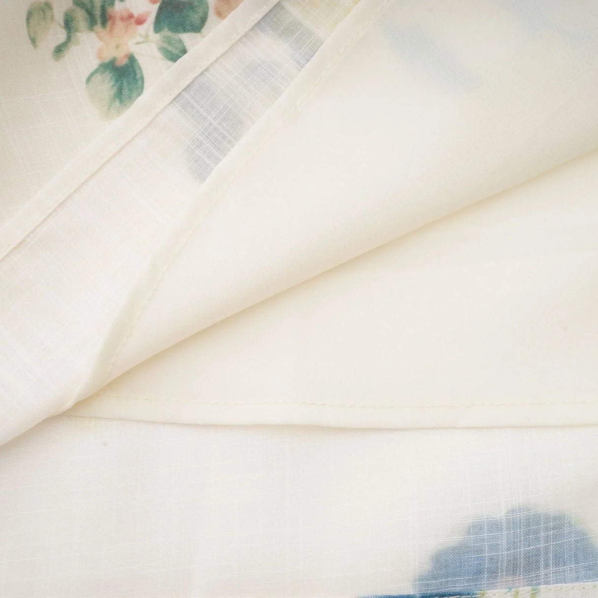 Annalisa Floral Midi Dress - V - Neck - Short Puff Sleeves - Flounce Hem - A - line Skirt Cut