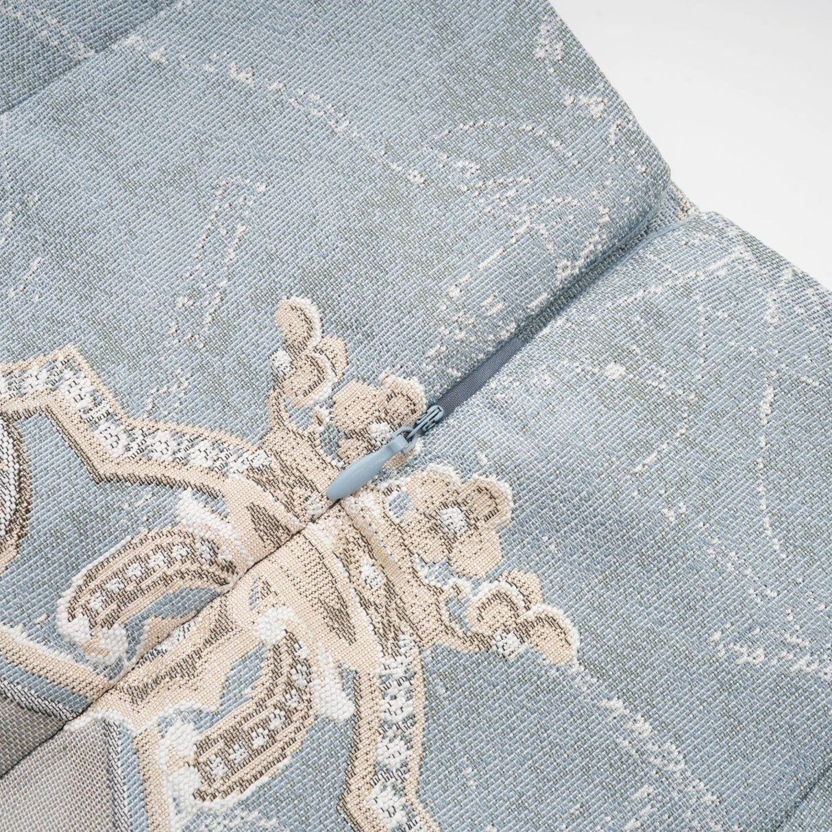 Annetta Embroidered Skirt - Crystal Embellishment - Straight Hem - Rear Zip Fastening - Thigh Length