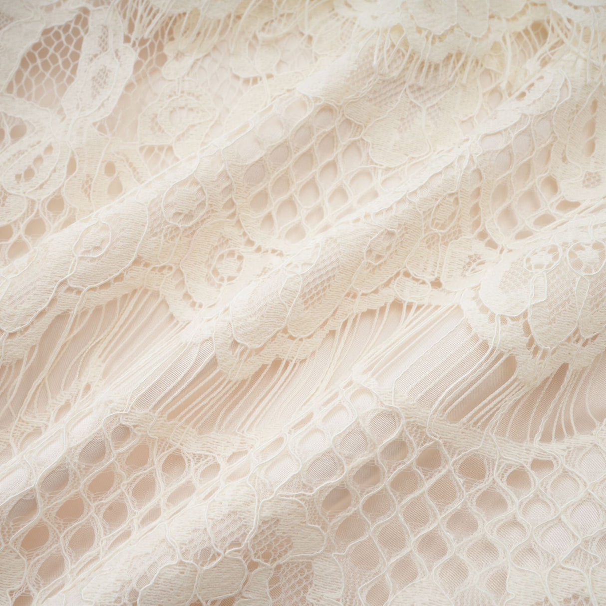 Antonietta Blouse - Flared Cuffs - Frilled Neck - Bow Detailing - Floral Lace Overlay - Cropped