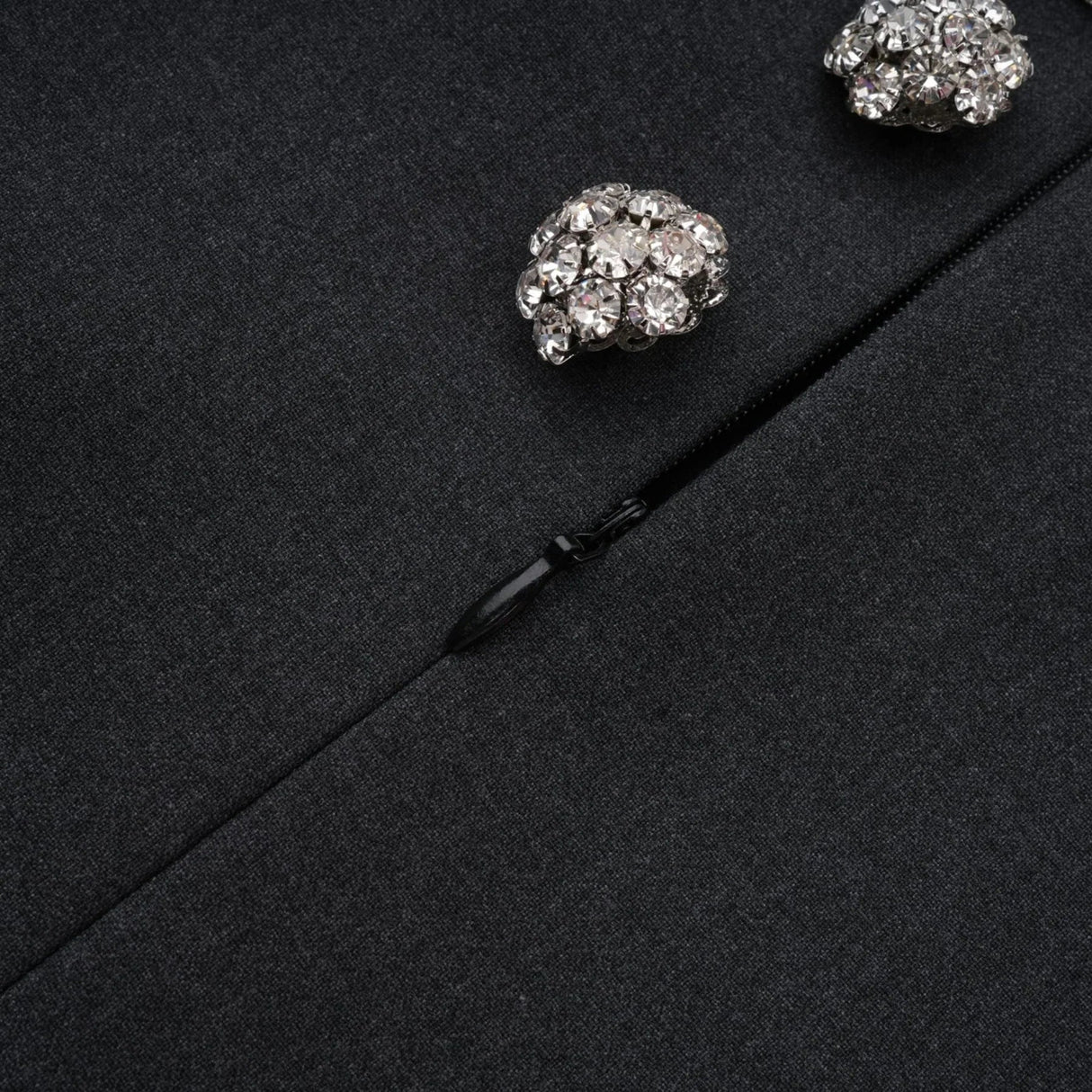 Antonietta Mini Dress - Sleeveless Crew Neck with Feather and Crystal Embellishments