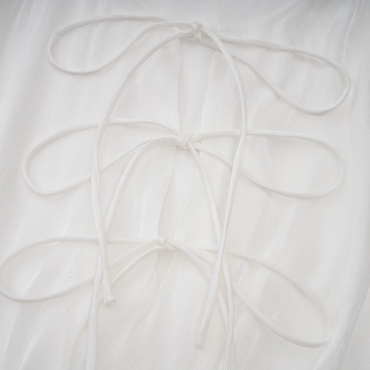 Antonina Mini Dress White Glitter Pleated Layered