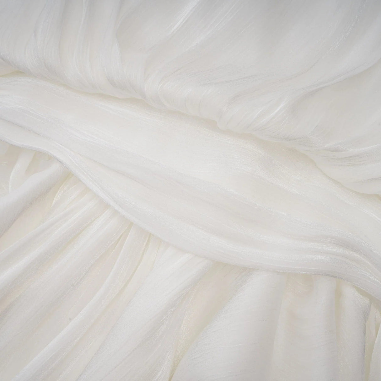 Antonina Mini Dress White Glitter Pleated Layered