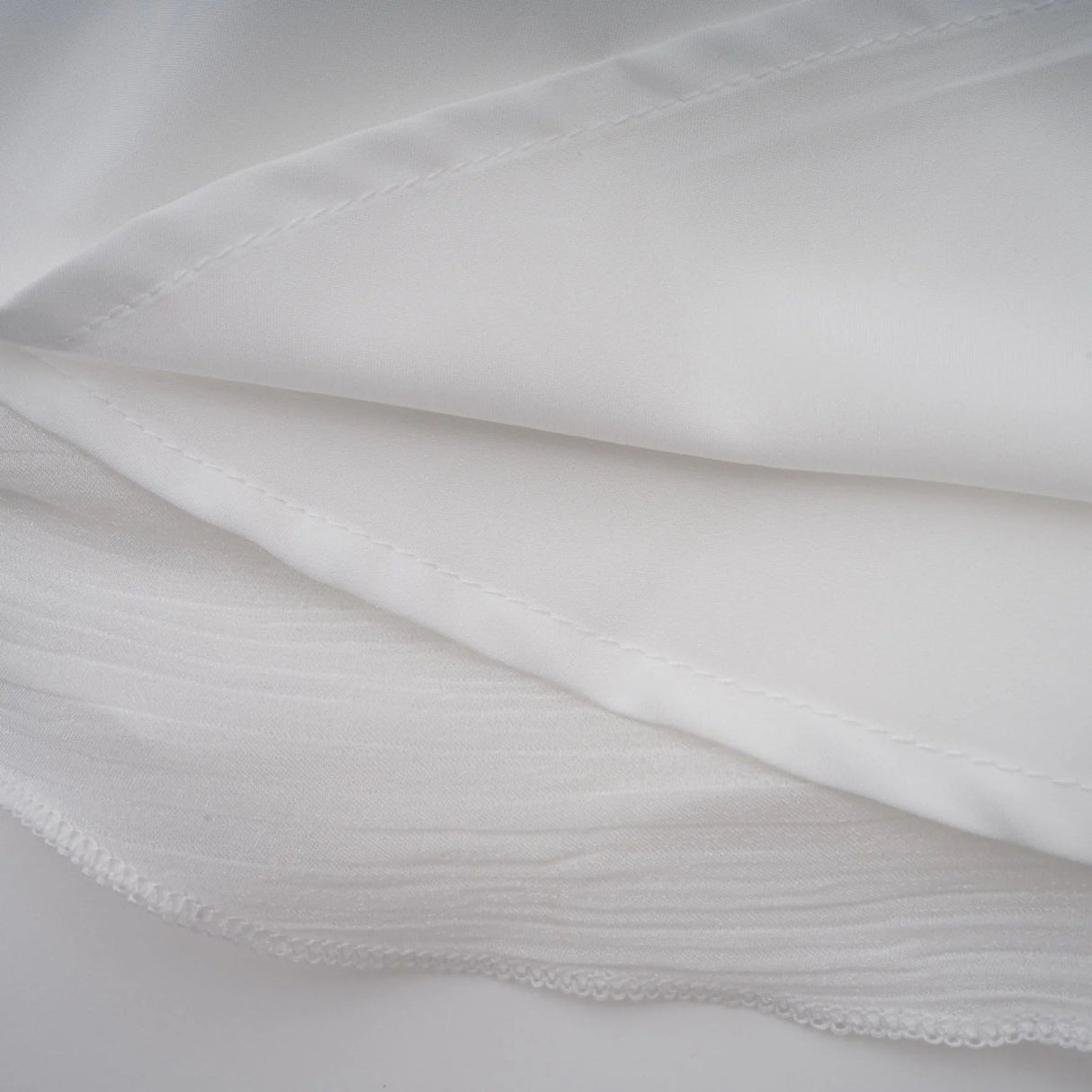 Antonina Mini Dress White Glitter Pleated Layered