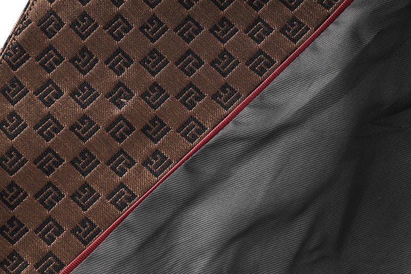 April Blazer - Tailored Double - Breasted Silhouette - Geometric Pattern - Slim Fit - Luxurious Fabric - Versatile Styling